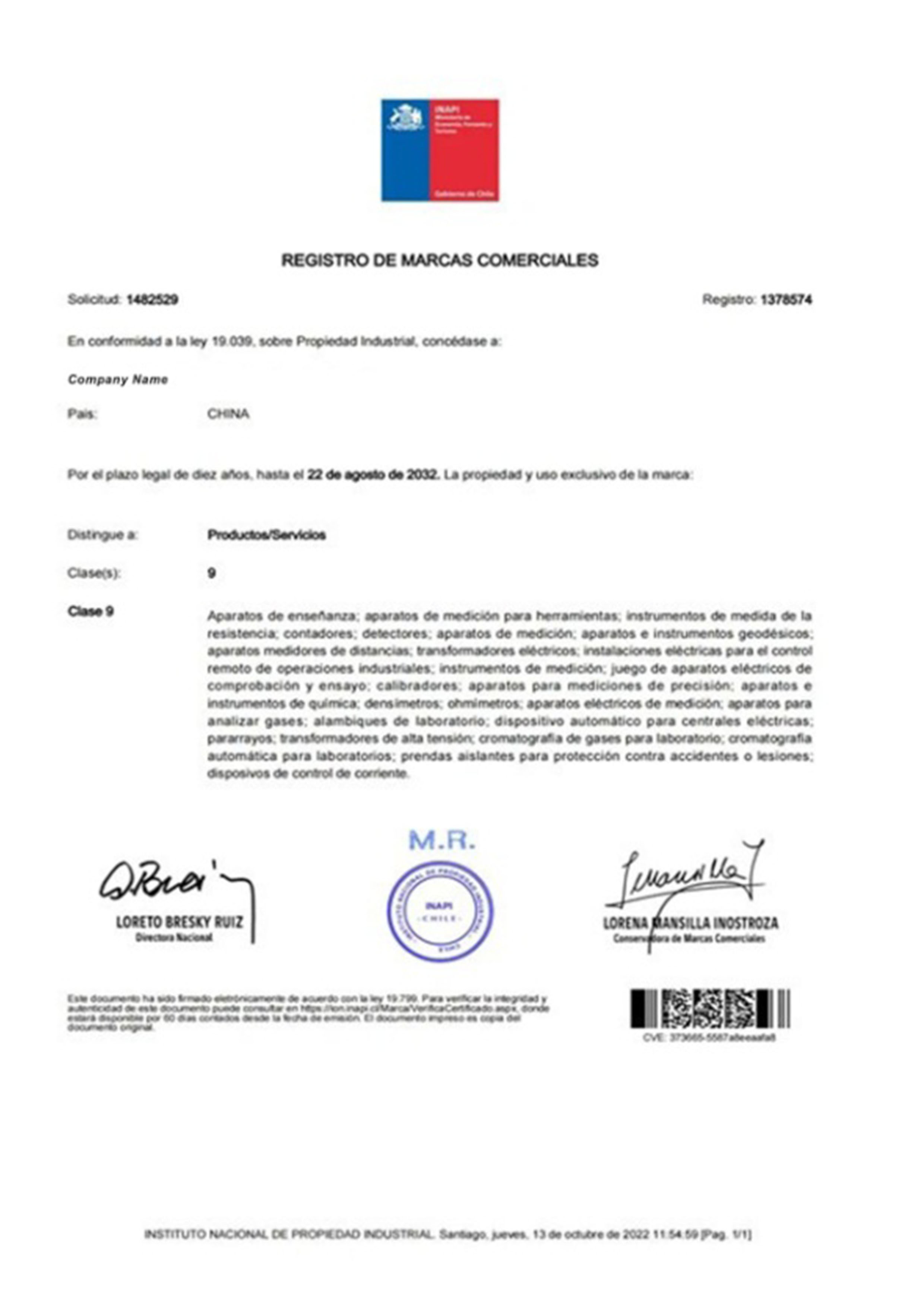 China Business Registration License